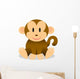 Vector Cute Baby Monkey Wall Decal