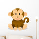 Vector Cute Baby Monkey Wall Decal