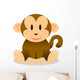 Vector Cute Baby Monkey Wall Decal