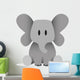 Vector Cute Baby Elephant Wall Decal