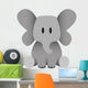 Vector Cute Baby Elephant Wall Decal
