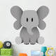 Vector Cute Baby Elephant Wall Decal