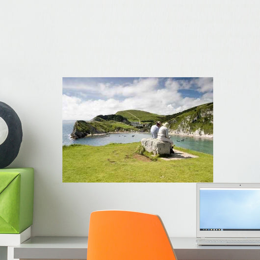 Elderly Couple Wall Decal