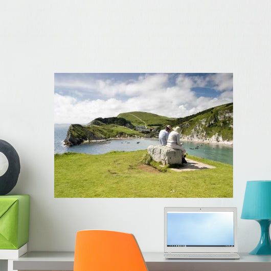 Elderly Couple Wall Decal