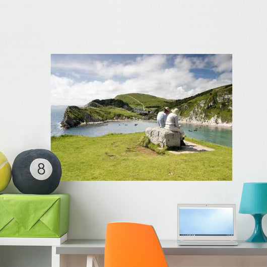 Elderly Couple Wall Decal