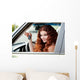 Woman Sitting Car Wall Decal