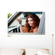 Woman Sitting Car Wall Decal