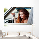 Woman Sitting Car Wall Decal