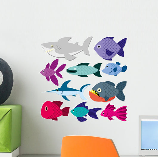 Vector Cute Cartoon Different Wall Decal