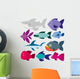 Vector Cute Cartoon Different Wall Decal