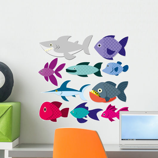 Vector Cute Cartoon Different Wall Decal