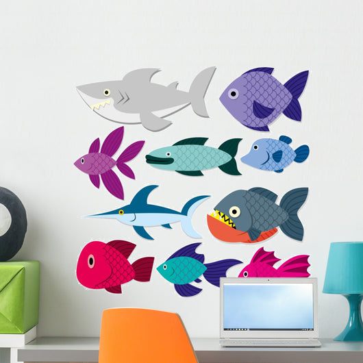 Vector Cute Cartoon Different Wall Decal