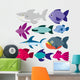 Vector Cute Cartoon Different Wall Decal