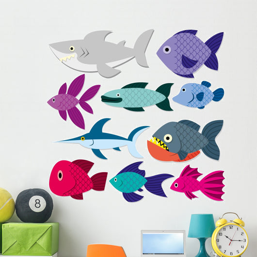 Vector Cute Cartoon Different Wall Decal