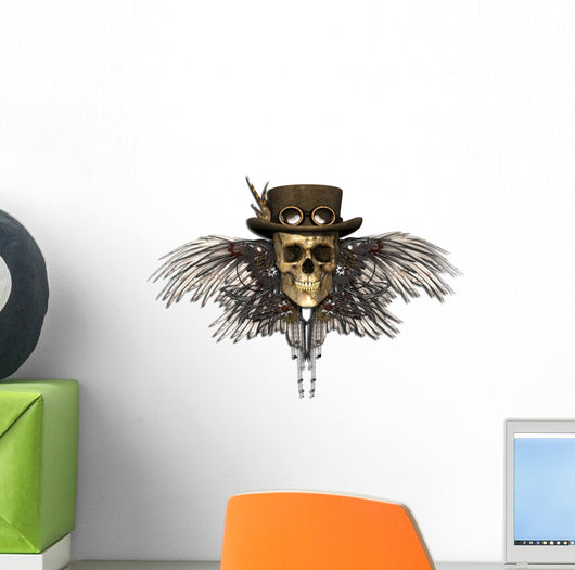 Steampunk Skull Wall Decal
