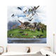 Collage Wild Animals and Wall Decal