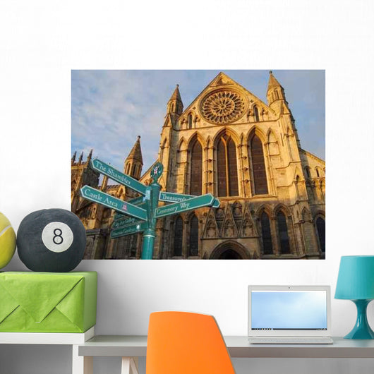 Tourist Sign Post outside Wall Decal
