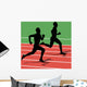 Running Silhouettes Vector Illustration Wall Decal