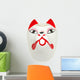 Japanese Wolf Mask Wall Decal