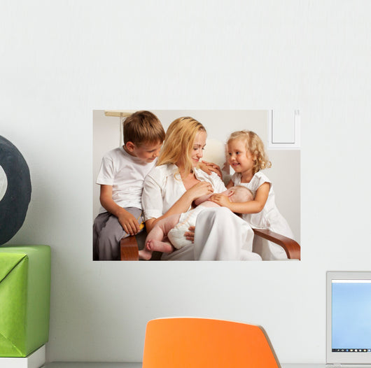 Mother Breastfeeding Her Baby Wall Decal