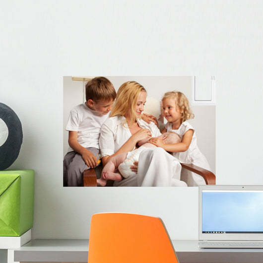 Mother Breastfeeding Her Baby Wall Decal