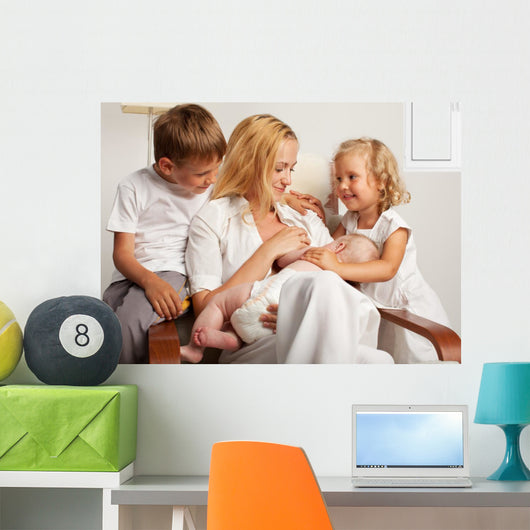 Mother Breastfeeding Her Baby Wall Decal