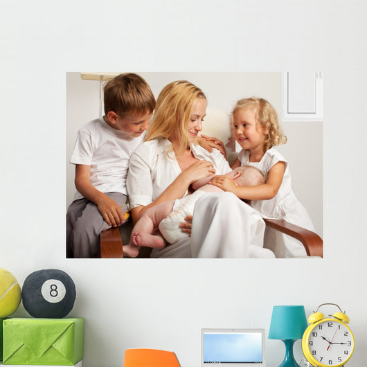 Mother Breastfeeding Her Baby Wall Decal