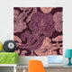 Seamless Pattern with Pink Wall Decal