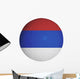 Serbian Flag Graphic Soccer Wall Decal