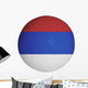 Serbian Flag Graphic Soccer Wall Decal