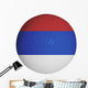 Serbian Flag Graphic Soccer Wall Decal