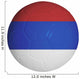 Serbian Flag Graphic Soccer Wall Decal