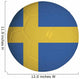 Swedish Flag Graphic Soccer Wall Decal