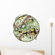 Zombie Baseball Wall Decal