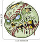 Zombie Baseball Wall Decal