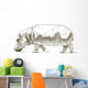 Hippopotamus Wall Decal