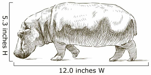 Hippopotamus Wall Decal