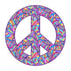 Colorful Peace Symbol Wall Decal