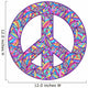 Colorful Peace Symbol Wall Decal