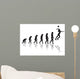 Evolution Volleyball Girl Wall Decal