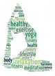Words Woman Doing Yoga Wall Decal