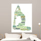 Words Illustration Woman Doing Wall Decal