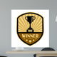 Winner Retro Label Vector Wall Decal
