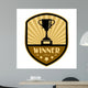 Winner Retro Label Vector Wall Decal