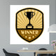 Winner Retro Label Vector Wall Decal