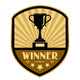 Winner Retro Label Vector Wall Decal