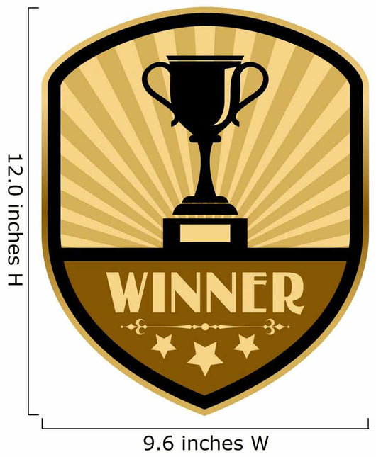 Winner Retro Label Vector Wall Decal