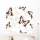 Seamless Pattern with Butterflies Wall Decal