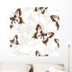 Seamless Pattern with Butterflies Wall Decal