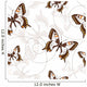 Seamless Pattern with Butterflies Wall Decal